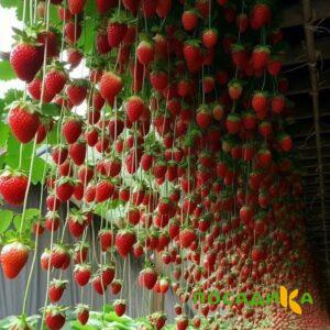 Клубника ампельная Анастасия купить по цене от 370р. в интернет-магазине «Посадика» с доставкой почтой в в Суворове и по всей России – [изображение №1].